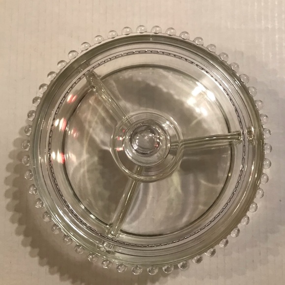 Imperial Glass Candlewick 3 Part Candy Dish With Lid 7” Vintage 1936-19… - Picture 4 of 9